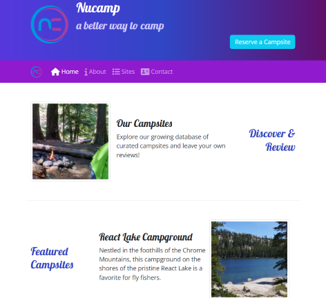 Nucampsite project